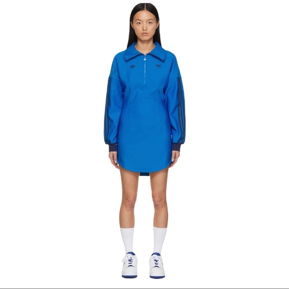 adidas Dresses & Skirts - Addidas Originals Blue Technical Dress-size Large